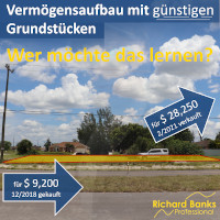 Vermögensaufbau mit günstigen Grundstücken