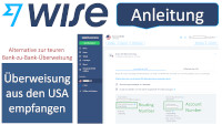 Wise US Anleitung